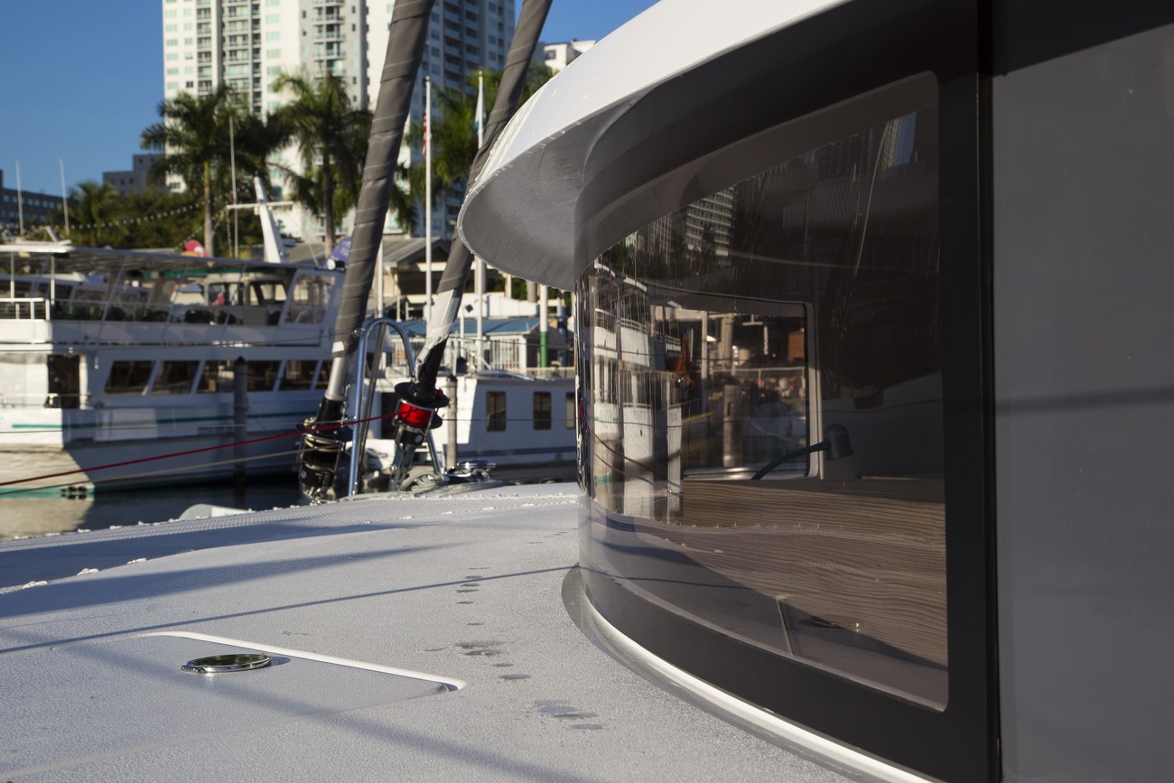 Details onboard Neel 45 in Miami, FL.